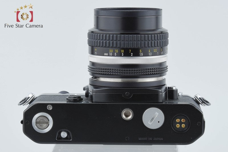 Nikon FE Black 35mm SLR Film Camera + Ai NIKKOR 50mm f/1.4 from Japan