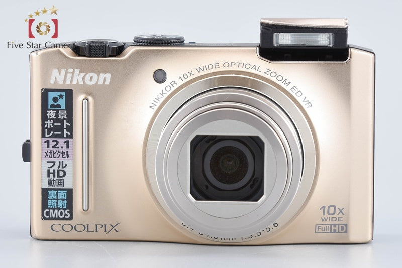 Nikon COOLPIX S8100 Precious Gold 12.1 MP Digital Camera from Japan