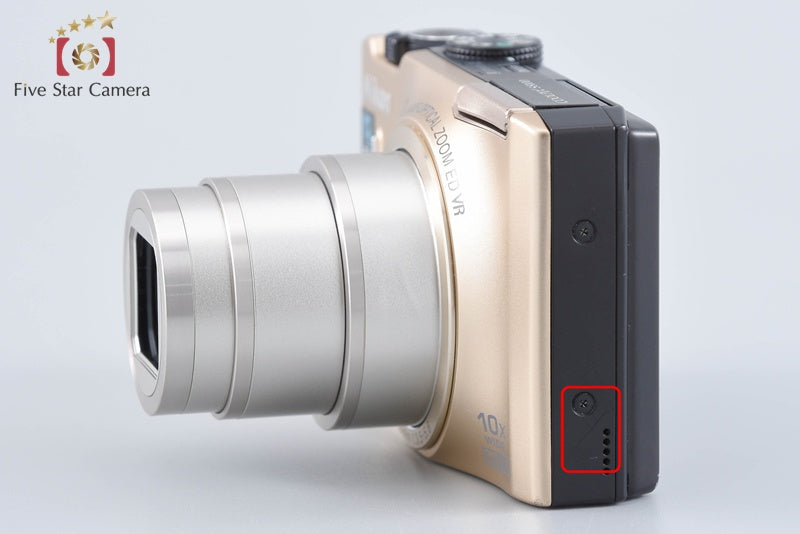 Nikon COOLPIX S8100 Precious Gold 12.1 MP Digital Camera from Japan