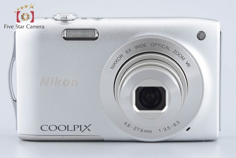 Nikon COOLPIX S3300 Crystal Silver 16.0 MP Digital Camera from Japan
