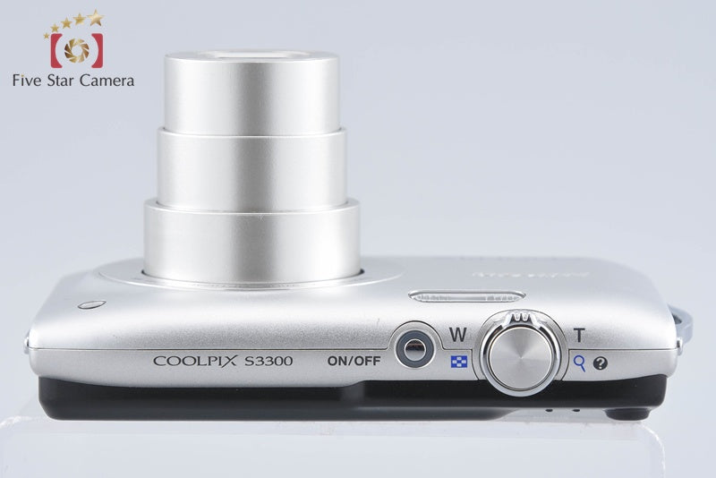 Nikon COOLPIX S3300 Crystal Silver 16.0 MP Digital Camera from Japan