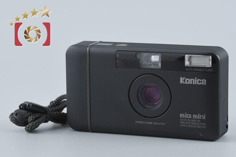 Konica BiG mini BM-301 Black 35mm Point & Shoot Film Camera from Japan