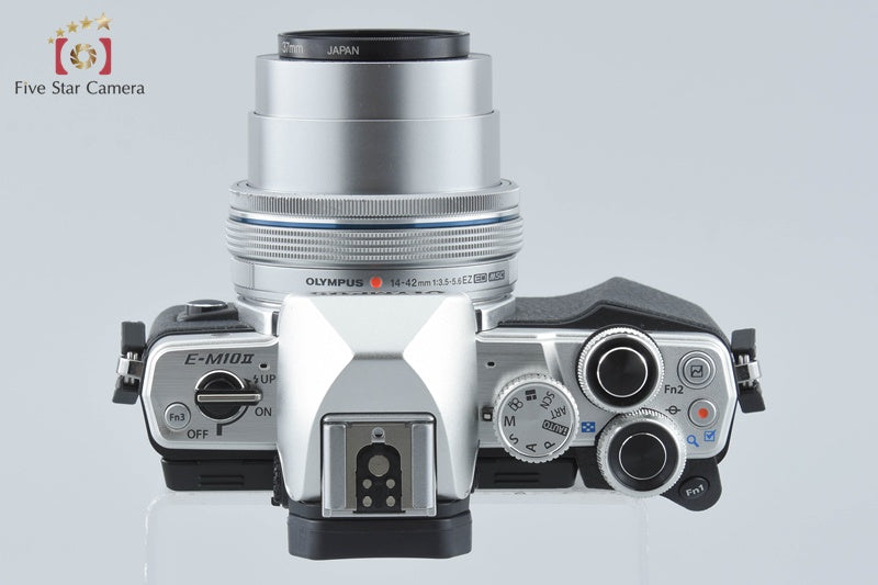 "Count 1,772" Olympus OM-D E-M10 Mark II Silver 16.1 MP 14-42 EZ Lens from Japan