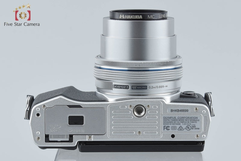 "Count 1,772" Olympus OM-D E-M10 Mark II Silver 16.1 MP 14-42 EZ Lens from Japan