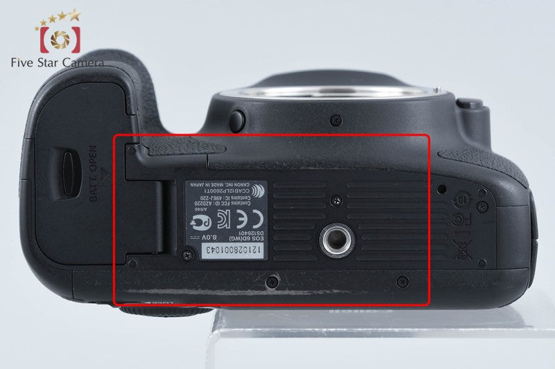 "Count 5,690" Canon EOS 6D 20.2 MP Full Frame Digital SLR Camera Body from Japan