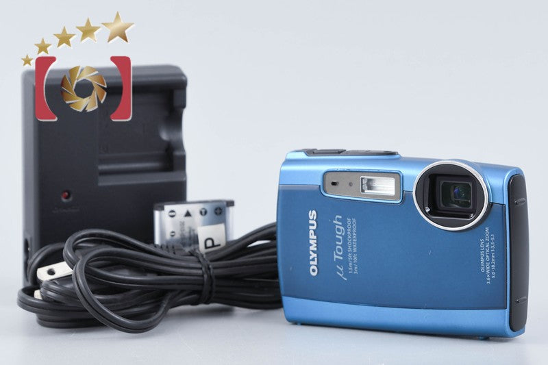 "Shutter count 395" Olympus μ TOUGH-3000 Blue 12.0 MP Digital Camera from Japan