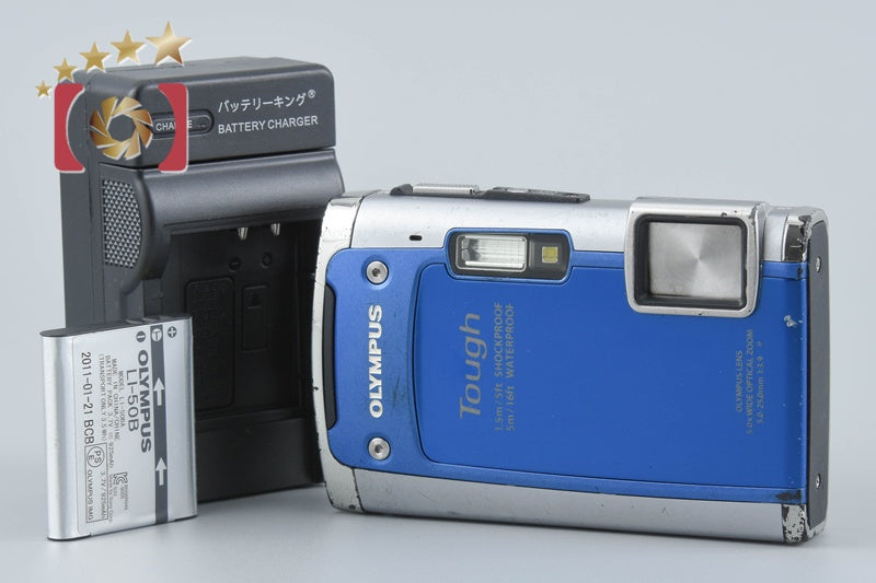 Olympus Tough TG-610 Blue 14.0 MP Waterproof Digital Camera from Japan