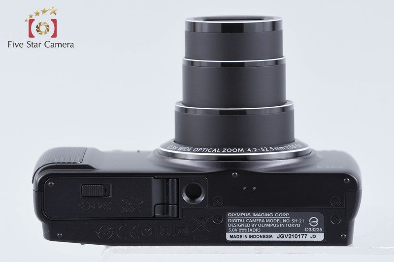 Olympus Stylus SH-21 Black 16.0 MP Digital Camera w/ Box from Japan