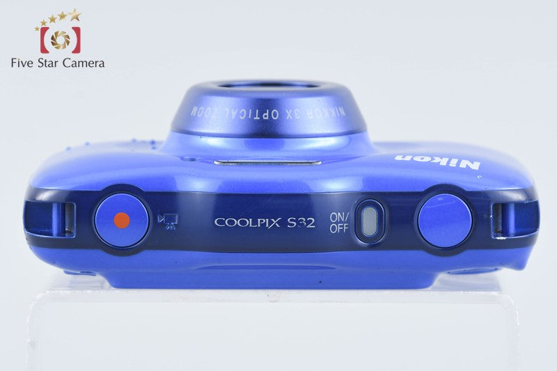 Nikon COOLPIX S32 Blue 13.2 MP Digital Camera from Japan