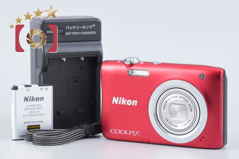 Nikon COOLPIX A100 Red 20.1 MP Digital Camera from Japan