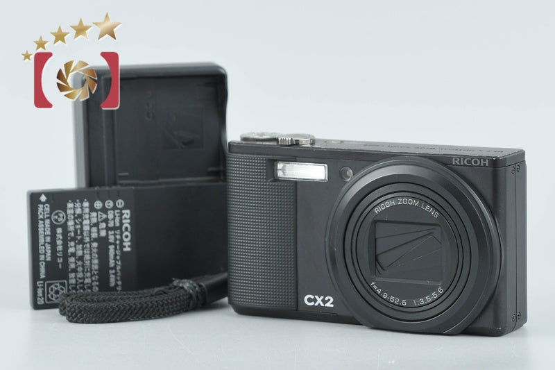 "Shutter count 324" Ricoh CX2 Black 9.3 MP Digital Camera from Japan
