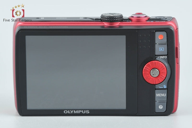 Olympus Stylus SH-21 Red 16.0 MP Digital Camera from Japan