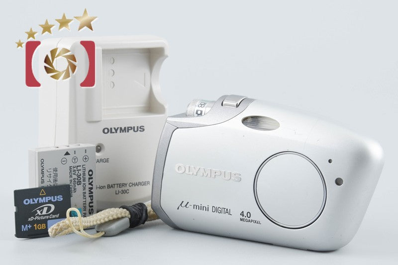 Olympus μ-mini DIGITAL Jewelry Silver 4.0 MP Digital Camera from Japan