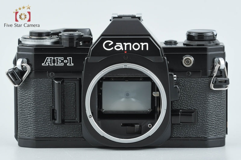 Canon AE-1 Black 35mm SLR Film Camera Body from Japan