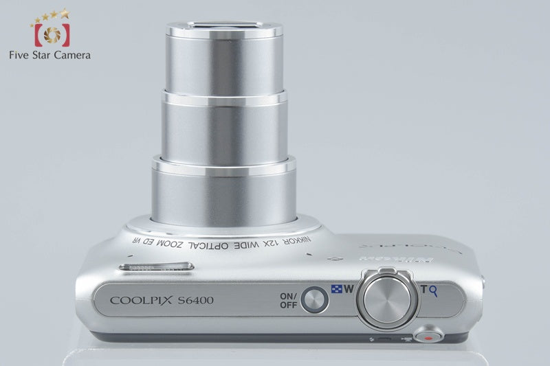 Nikon COOLPIX S6400 Crystal Silver 16.0 MP Digital Camera from Japan