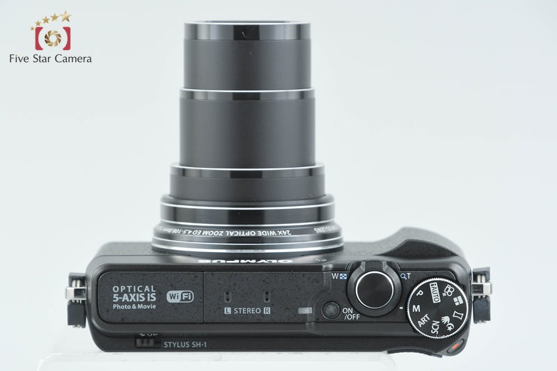 Olympus Stylus SH-1 Black 16.0 MP Digital Camera from Japan