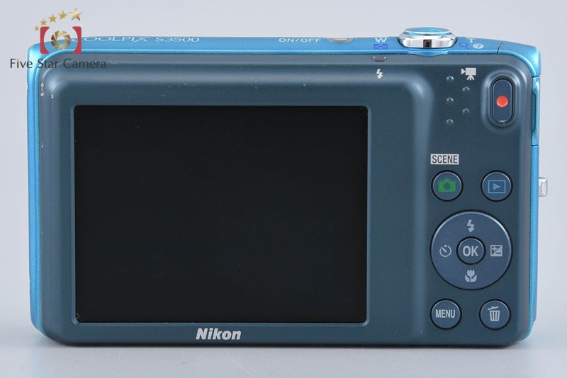 Nikon COOLPIX S3500 Oriental Blue 20.0 MP Digital Camera from Japan