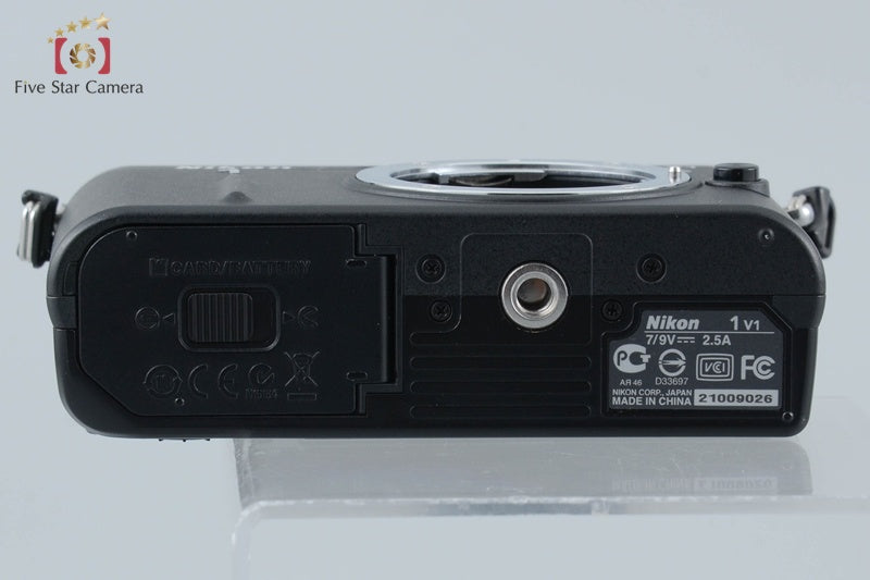 "Count 2,372" Nikon 1 V1 Black 10.1 MP Digital Mirrorless Camera Body from Japan