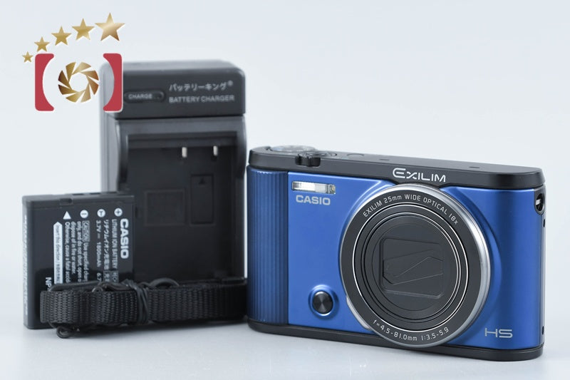 CASIO HIGH SPEED EXILIM EX-ZR1600 Blue 16.1 MP Digital Camera from Japan