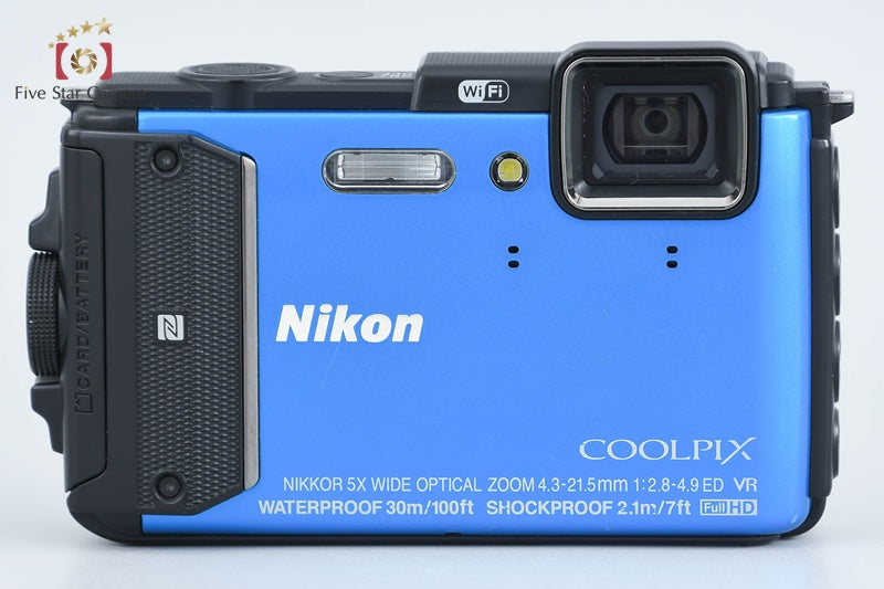 Nikon COOLPIX AW130 Blue 16.5 MP Digital Camera from Japan