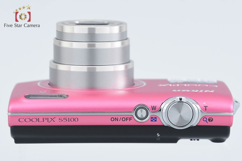 Nikon COOLPIX S5100 Hot Pink 12.2 MP Digital Camera from Japan