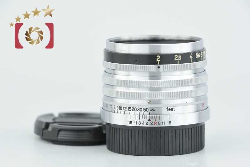 Nikon NIKKOR-H.C 50mm f/2 Black Belt L39 LTM Leica Thread Mount Lens from Japan