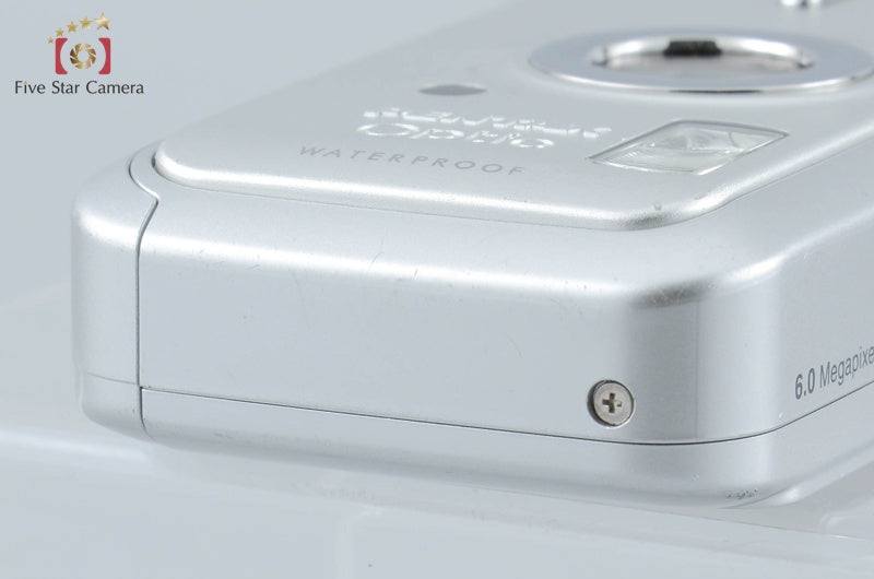 Pentax Optio W10 Rino Silver 6.0 MP Waterproof Digital Camera from Japan