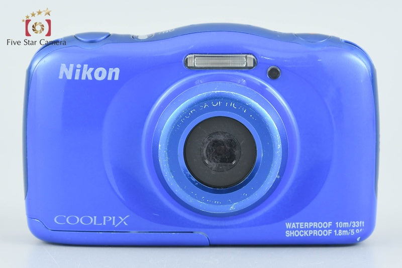 Nikon COOLPIX W100 Blue 13.2 MP Digital Camera from Japan