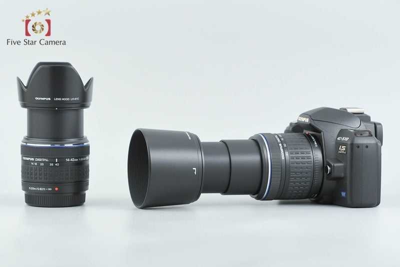 "Count 1,363" Olympus E-510 10.0 MP DSLR Camera 14-42 40-150 Lenses from Japan
