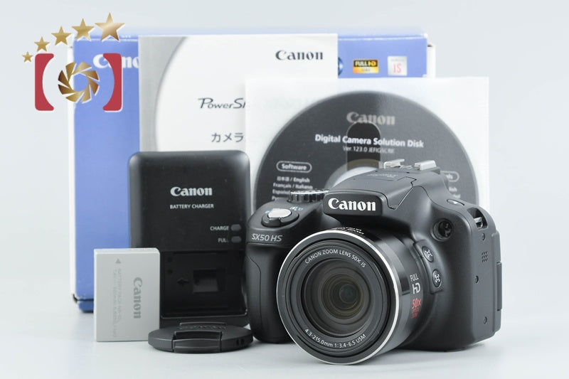 Canon PowerShot SX50 HS Black 12.1 MP Digital Camera w/ Box from Japan
