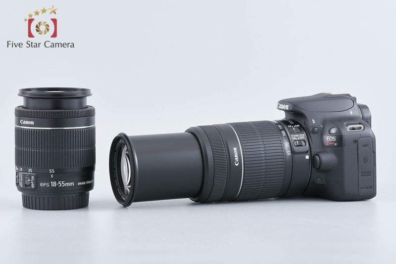 Canon EOS Kiss X7 / Rebel SL1 / 100D 18.0 MP 18-55 55-250 Lenses from Japan
