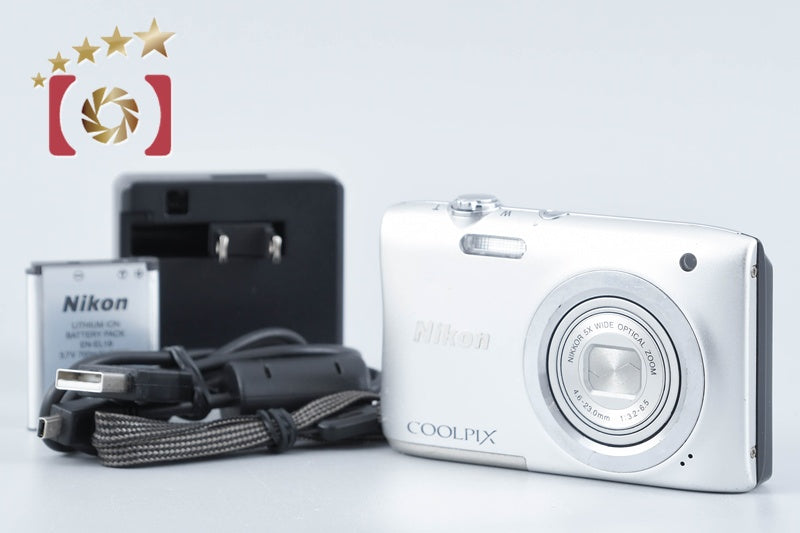 Nikon COOLPIX A100 Silver 20.0 MP Digital Camera from Japan