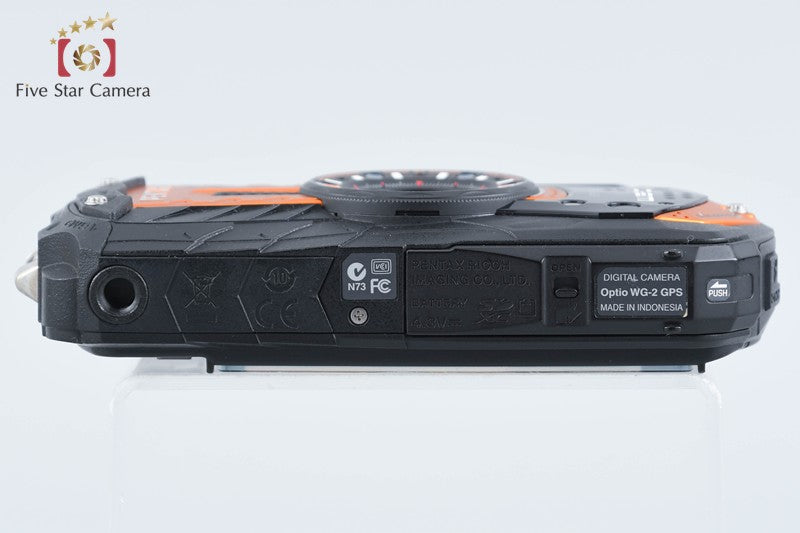 RICOH PENTAX Optio WG-2 Shiny Orange 16.0 MP Digital Camera from Japan