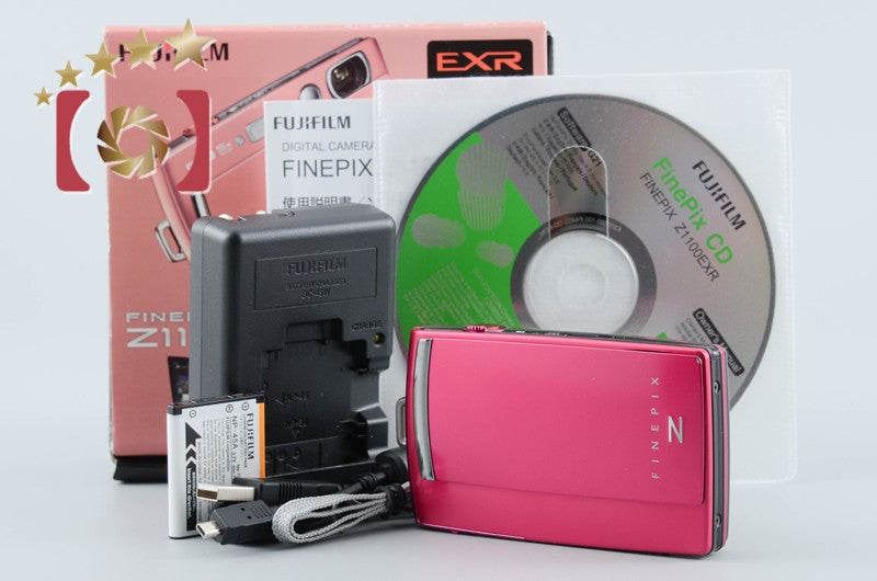 Fujifilm FinePix Z1100EXR Pink 16.0 MP Digital Camera w/ Box from Japan