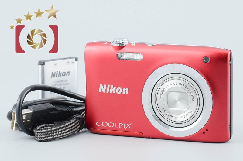 Nikon COOLPIX A100 Red 20.1 MP Digital Camera from Japan