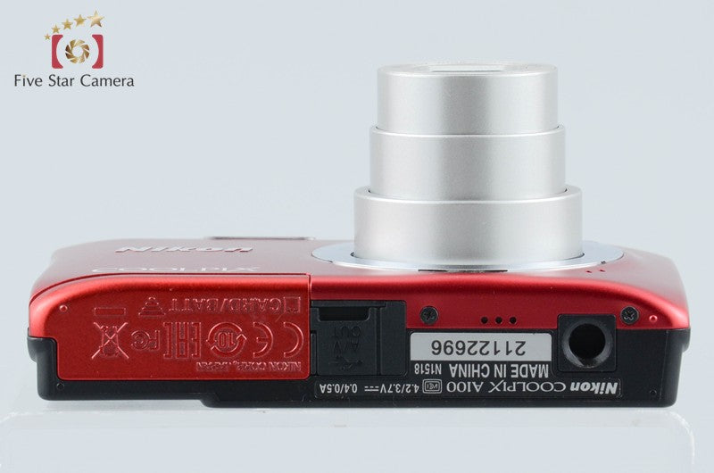 Nikon COOLPIX A100 Red 20.1 MP Digital Camera from Japan