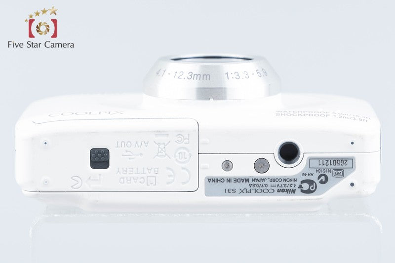 Nikon COOLPIX S31 White 10.1 MP Digital Camera from Japan