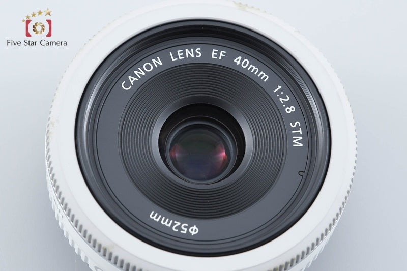 Canon EF 40mm f/2.8 STM White from Japan