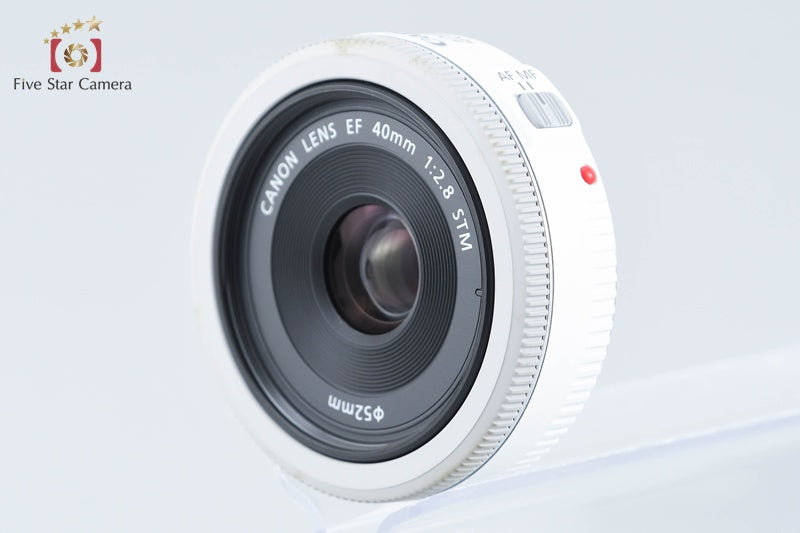 Canon EF 40mm f/2.8 STM White from Japan