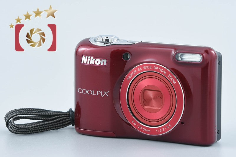 Nikon COOLPIX L32 Red 20.1 MP Digital Camera from Japan