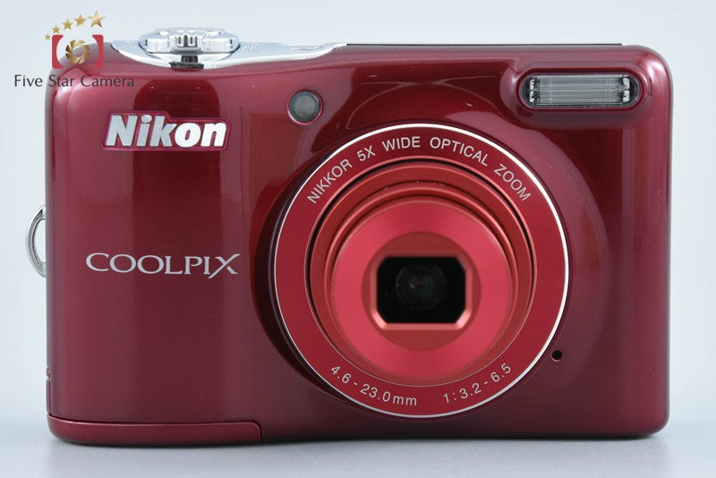 Nikon COOLPIX L32 Red 20.1 MP Digital Camera from Japan