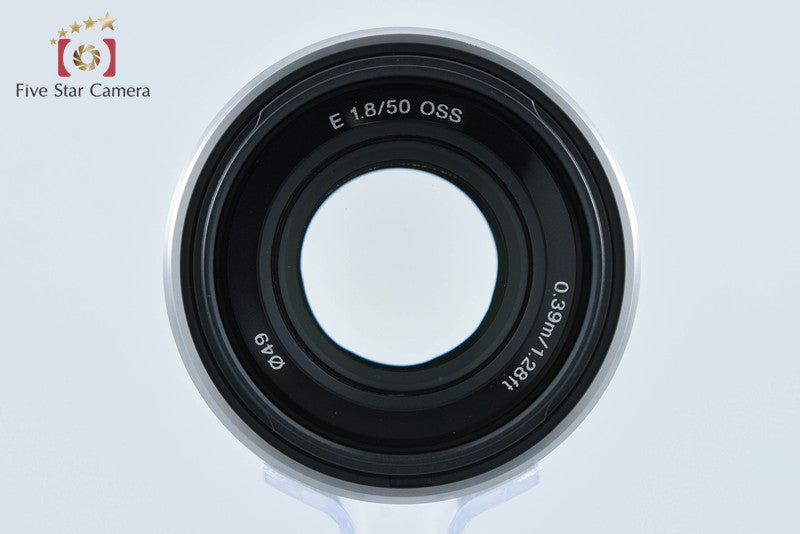 SONY E 50mm f/1.8 OSS SEL50F18 Silver from Japan