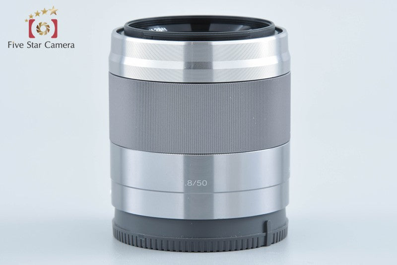SONY E 50mm f/1.8 OSS SEL50F18 Silver from Japan