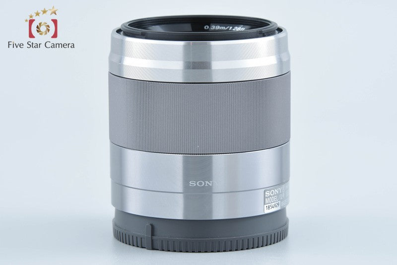 SONY E 50mm f/1.8 OSS SEL50F18 Silver from Japan
