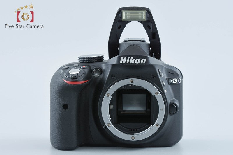Nikon D3300 Black 24.2 MP DSLR 18-55mm VR II Lens from Japan