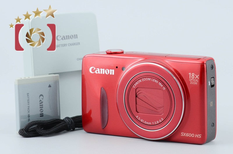 Canon Powershot SX600 HS Red 16.0 MP Digital Camera from Japan