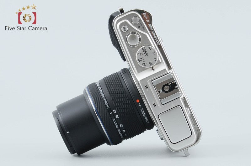 Olympus PEN E-P3 Silver 12.3 MP Digital Camera 14-42 Lens from Japan