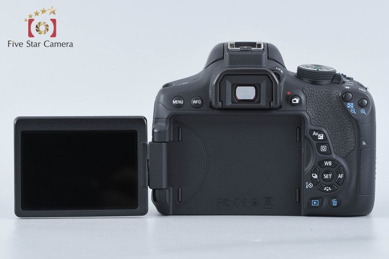 Canon EOS Kiss X8i / Rebel T6i / 750D 24.2 MP DSLR EF-S 18-55 Lens from Japan