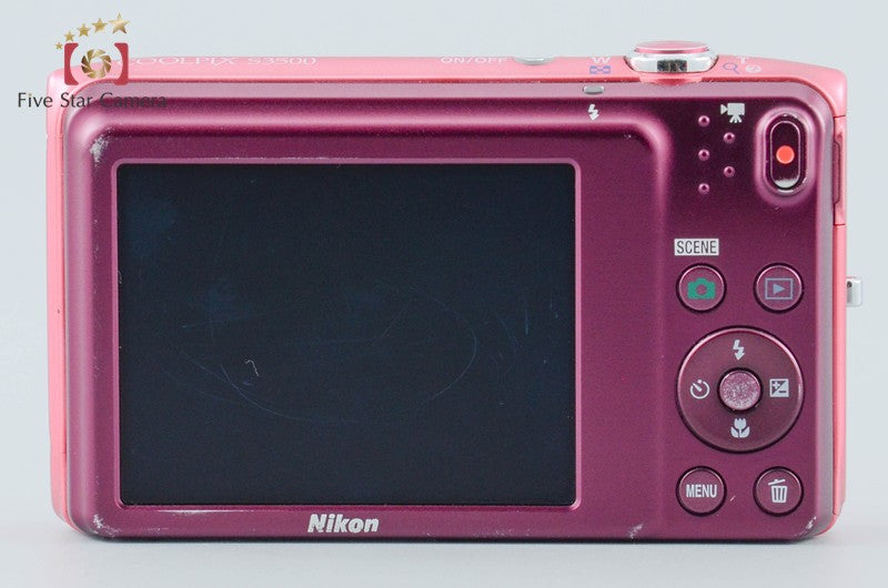 Nikon COOLPIX S3500 Strawberry Pink 20.0 MP Digital Camera from Japan