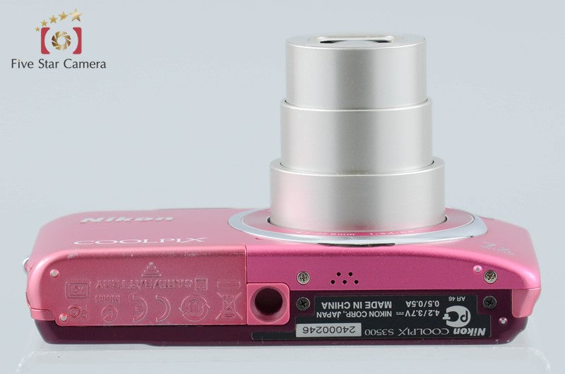 Nikon COOLPIX S3500 Strawberry Pink 20.0 MP Digital Camera from Japan